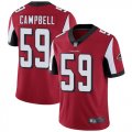Wholesale Cheap Nike Falcons #59 De'Vondre Campbell Red Team Color Men's Stitched NFL Vapor Untouchable Limited Jersey