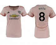Wholesale Cheap Women's Manchester United #8 Mata Away Soccer Club Jersey