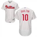 Wholesale Cheap Phillies #10 Darren Daulton White(Red Strip) Flexbase Authentic Collection Stitched MLB Jersey