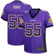 Wholesale Cheap Nike Vikings #55 Anthony Barr Purple Team Color Women's Stitched NFL Elite Drift Fashion Jersey