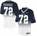 Wholesale Cheap Nike Cowboys #72 Travis Frederick Navy Blue/White Men's Stitched NFL Elite Fadeaway Fashion Jersey