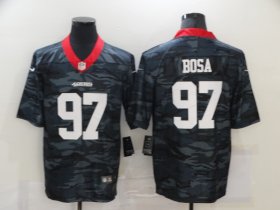 Wholesale Cheap Men\'s San Francisco 49ers #97 Nick Bosa 2020 Camo Limited Stitched Nike NFL Jersey