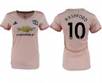 Wholesale Cheap Women's Manchester United #10 Rashford Away Soccer Club Jersey