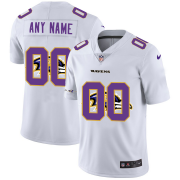 Wholesale Cheap Baltimore Ravens Custom White Men's Nike Team Logo Dual Overlap Limited NFL Jersey