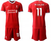 Wholesale Cheap Men 2020-2021 club Liverpool home 11 red Soccer Jerseys