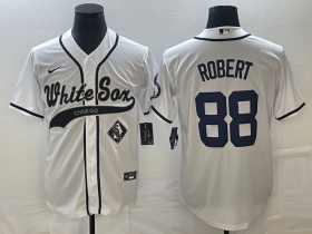 Wholesale Cheap Men\'s Chicago White Sox #88 Luis Robert White Cool Base Stitched Baseball Jersey1