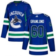 Wholesale Cheap Adidas Canucks #60 Markus Granlund Blue Home Authentic Drift Fashion Stitched NHL Jersey