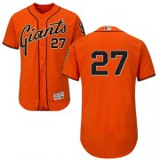 Wholesale Cheap Giants #27 Juan Marichal Orange Flexbase Authentic Collection Stitched MLB Jersey