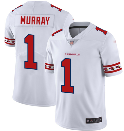 Wholesale Cheap Nike Cardinals #1 Kyler Murray White Men\'s Stitched NFL Limited Team Logo Fashion Jersey
