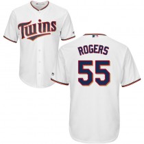 Wholesale Cheap Twins #55 Taylor Rogers White Cool Base Stitched Youth MLB Jersey