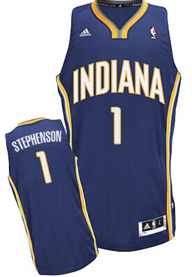 Wholesale Cheap Indiana Pacers #1 Lance Stephenson Navy Blue Swingman Jersey