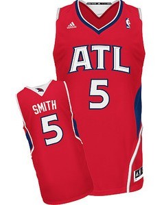 Wholesale Cheap Atlanta Hawks #5 Josh Smith Red Swingman Jersey