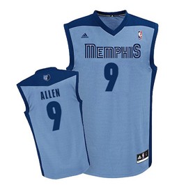 Wholesale Cheap Memphis Grizzlies #9 Tony Allen Light Blue Swingman Jersey