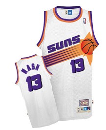 Wholesale Cheap Phoenix Suns #13 Steve Nash White Swingman Throwback Jersey