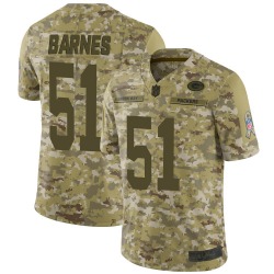 Wholesale Cheap Men\'s Green Bay Packers #51 Krys Barnes Limited Camo 2018 Salute to Service Jersey