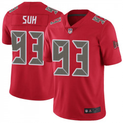 Wholesale Cheap Nike Tampa Bay Buccaneers #93 Ndamukong Suh Men\'s Limited Color Rush Red Jersey