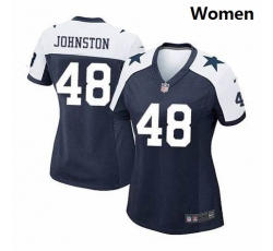 Wholesale Cheap Women Dallas Cowboys #48 Daryl Johnston Nike Thanksgivens Limited Jersey
