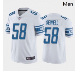 Wholesale Cheap Men Detroit Lions #58 Penei Sewell Blue White 2021 Draft Jersey