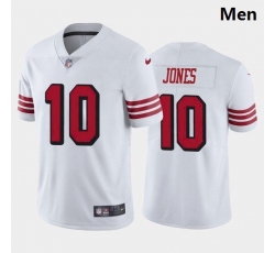 Wholesale Cheap Men San Francisco 49ers #10 Mac Jones Color Rush White 2021 Draft Jersey