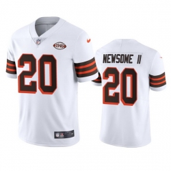 Wholesale Cheap Cleveland Browns 20 Greg Newsome II Nike 1946 Collection Alternate Vapor Limited NFL Jersey White