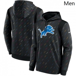 Wholesale Cheap Men Detroit Lions Nike Charcoal 2021 NFL Crucial Catch Therma Pullover Hoodie