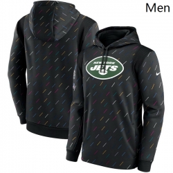 Wholesale Cheap Men New York Jets Nike Charcoal 2021 NFL Crucial Catch Therma Pullover Hoodie