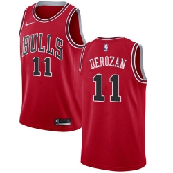 Wholesale Cheap Nike Chicago Bulls 11 Demar Derozan Red NBA Swingman Icon Edition Jersey