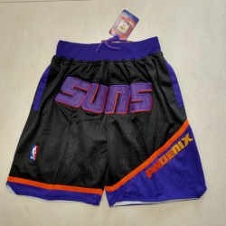Wholesale Cheap Men\'s Phoenix Suns Black Pocket Shorts