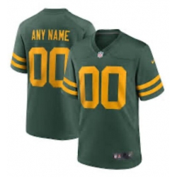 Wholesale Cheap Men\'s Green Bay Packers Custom Green Yellow 2021 Vapor Untouchable Stitched NFL Nike Limited Jersey