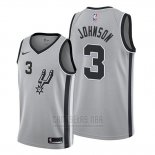 Wholesale Cheap Nike San Antonio Spurs #3 Keldon Johnson Silver NBA Swingman Statement Edition Jersey