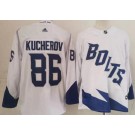 Wholesale Cheap Men's Tampa Bay Lightning #86 Nikita Kucherov White 2022 Stadium Series Authentic Jersey