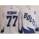 Wholesale Cheap Men's Tampa Bay Lightning #77 Victor Hedman White 2022 Stadium Series Authentic Jersey