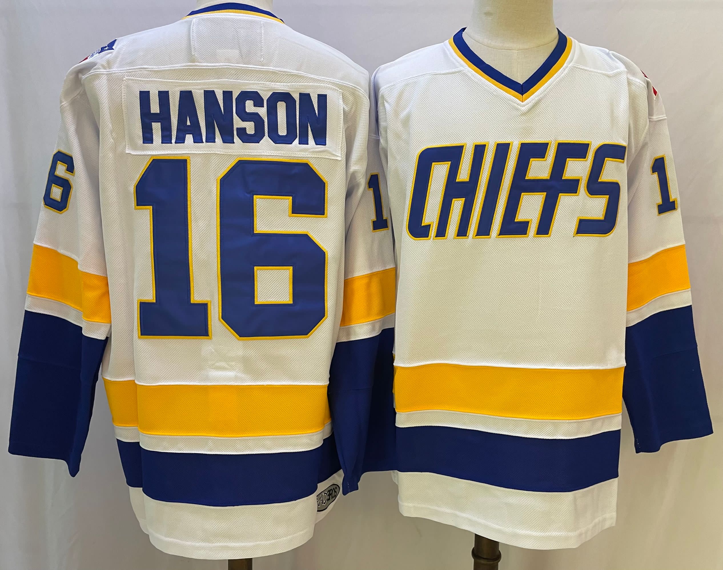 Wholesale Cheap The NHL Movie Edtion #H16 ANSON White Jersey
