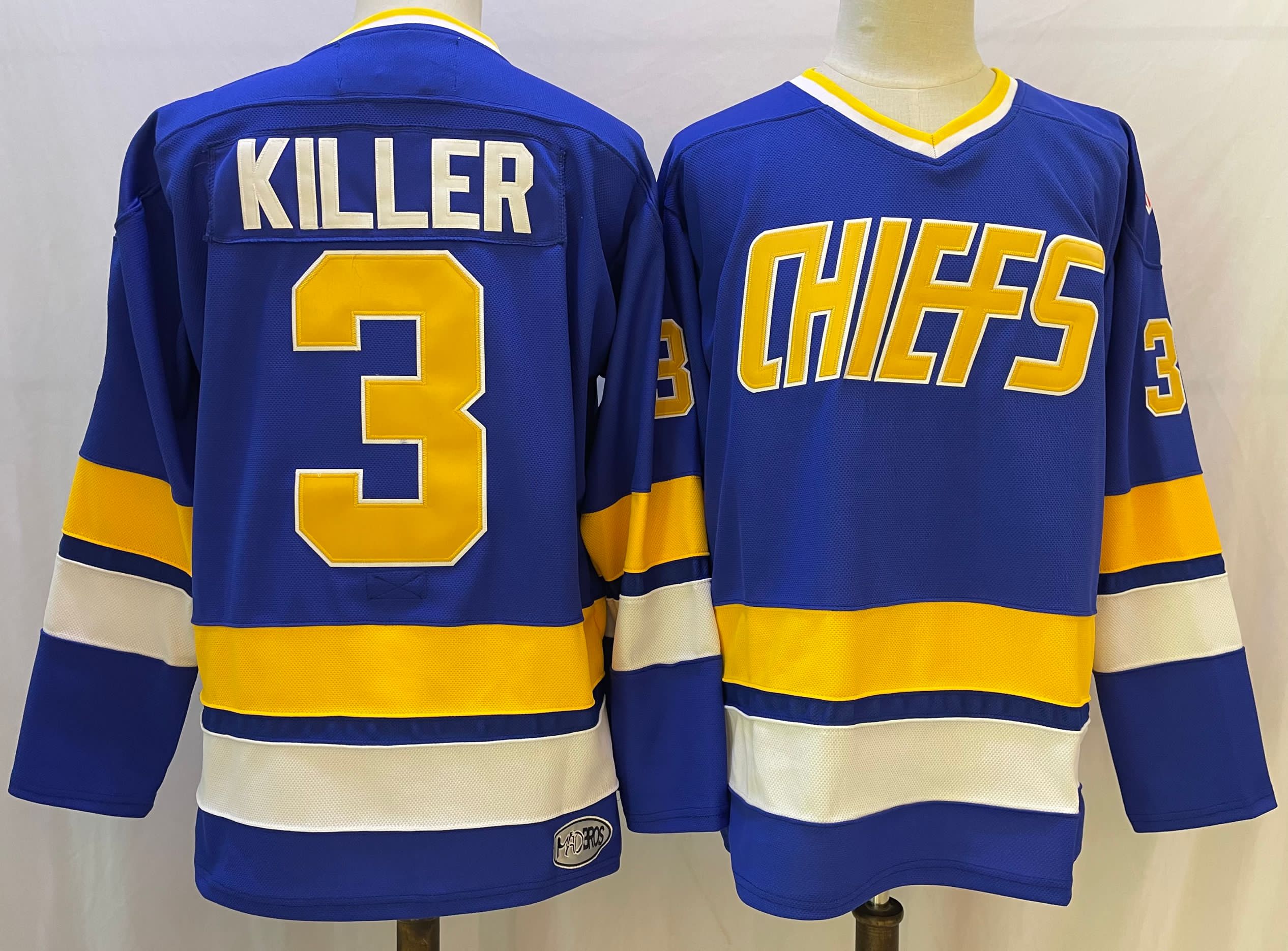 Wholesale Cheap The NHL Movie Edtion #3 KILLER Blue Jersey