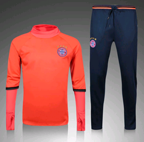 Wholesale Cheap Bayern Munchen Orange Soccer Suit